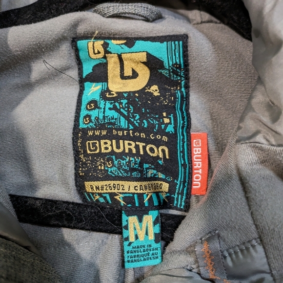 Burton Womens Medium Ski/Snowboard Grey Winter Jacket - Picture 3 of 9